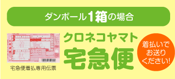 ダンボール1箱の場合　クロネコヤマト宅急便